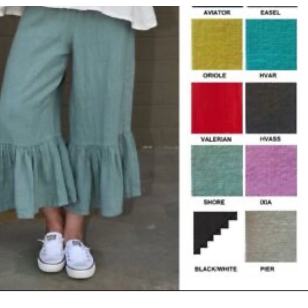 Bryn Walker linen ruffle pant